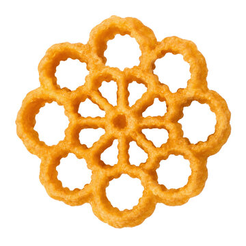 Bu&ntilde;Uelo De Viento Flower Shape Pastry on Transparent Background