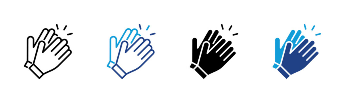 Applause Web icon with multiple style collection
