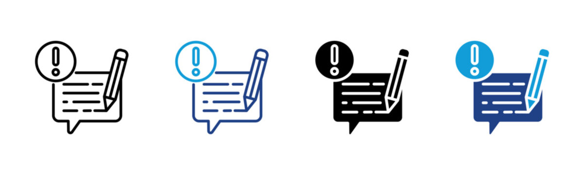 Remarks Web icon with multiple style collection