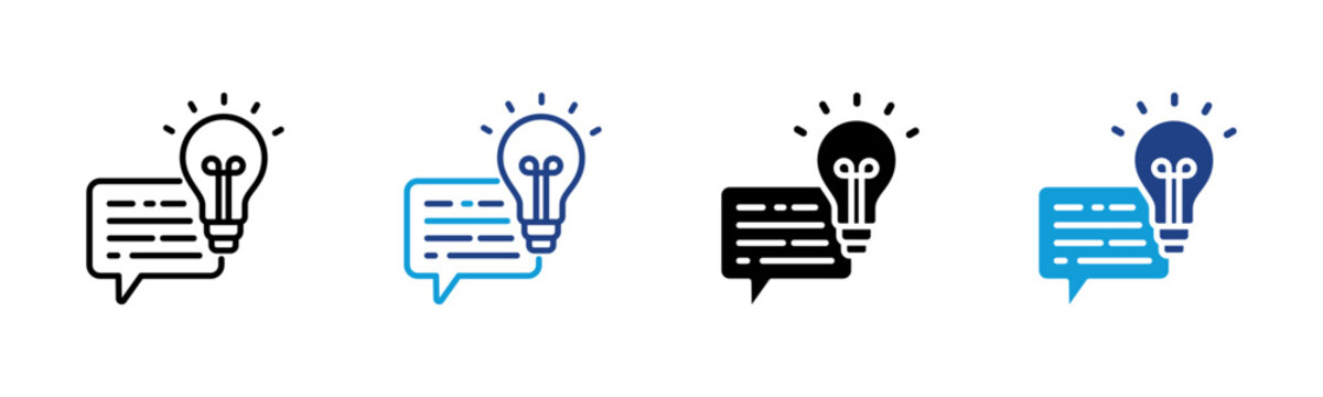 Suggestion Web icon with multiple style collection