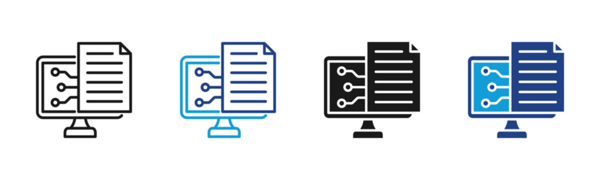 Text Generation Web icon with multiple style collection