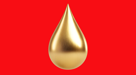 Fototapeta premium Drop of liquid, liquid glass, lava, fire, golden liquid, champagne. Texture, magma, amber, volcano. Beautiful background for designers, advertising, IT.