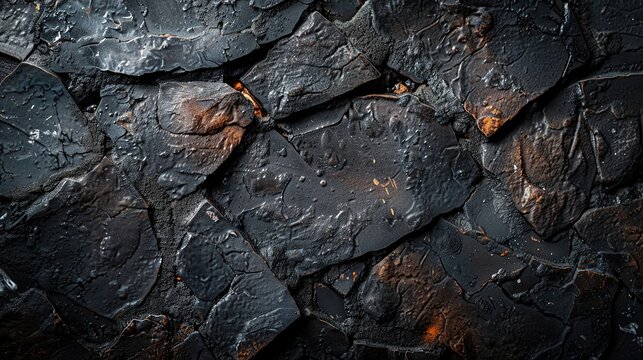 Kiln-fired brick vitrified surface close up