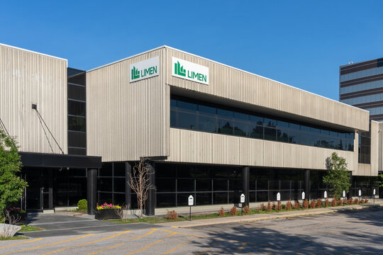 Markham, Ontario, Canada - June 28, 2026: Limen, a  construction company office building on Commerce Valley Dr E in Markham, Ontario, Canada. 