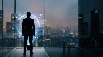 Fototapeta premium AI Productivity Tools Empowering Business Leaders For Smarter Future Work Solutions