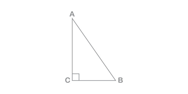 Right Triangle Shape in Mathematics.