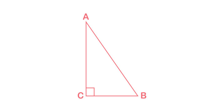 Right Triangle Shape in Mathematics.