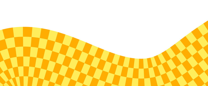 Yellow orange bitmap pixel texture. Dotted dither gradient pattern background. 8 bit halftone faded pop art gradation wallpaper. Vanishing raster video arcade game backdrop for banner, poster. Vector
