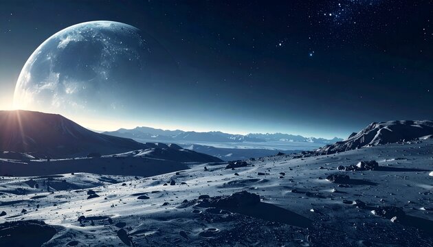 minimal space scene with strong focal and no