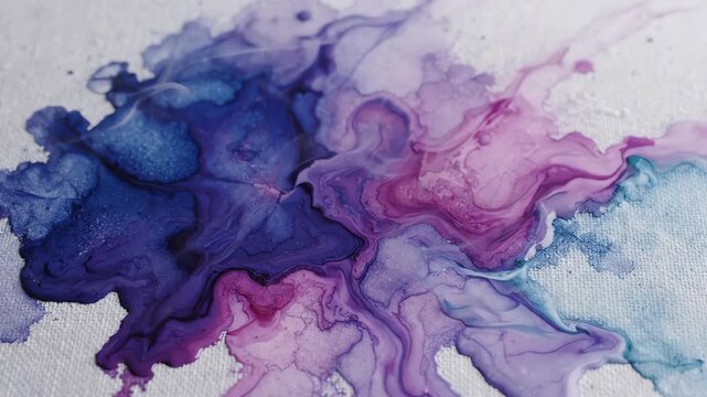 Soft watercolor paint bleeding into a light gray canvas with elegant monochromatic smoke overlays and flowing textures