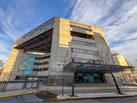 Brutalist architecture of Teatro Argentino la ciudad de La Plata