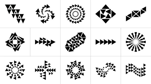 Abstract triangle geometric shapes.
