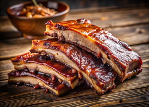 tender slow-smoked ribs fall off bone with sweet and tangy glaze