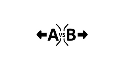 Versus Comparison Opposing Choices Concept. © Siti