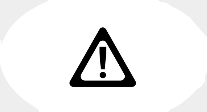 Warning Sign with Exclamation Mark.