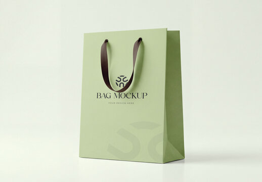 Paper Shopping Bag Mockup