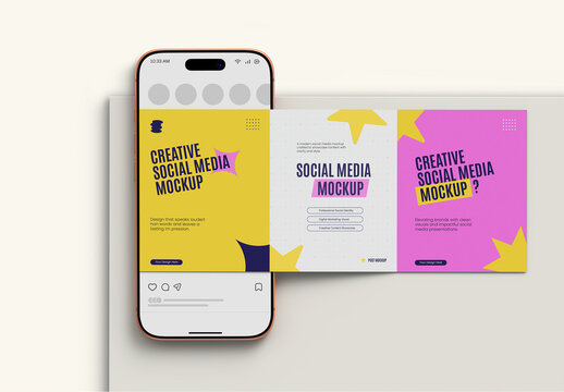 Creative Social Media Post Mockup
