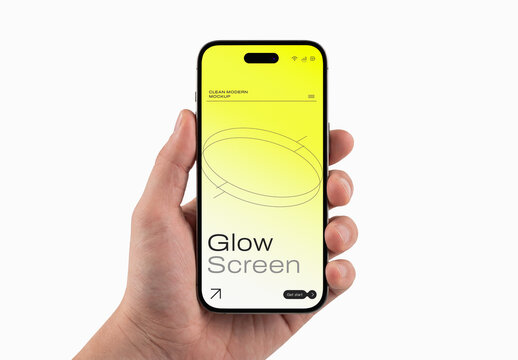 Front View Phone Screen Mockup