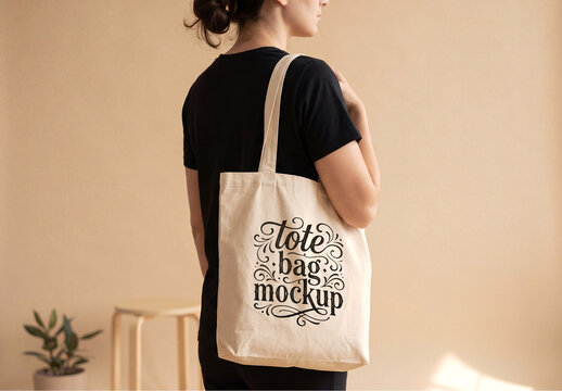Canvas Tote Bag Mockup