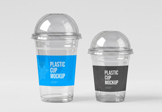 Plastic Cups Mockup Set