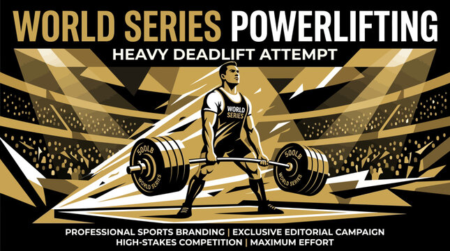 World Series Powerlifting Heavy Deadlift Attempt Professional Branding