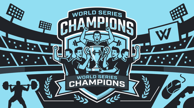 World Series Champions Victorious Team Celebrates Trophy Win With Stadium Crowd