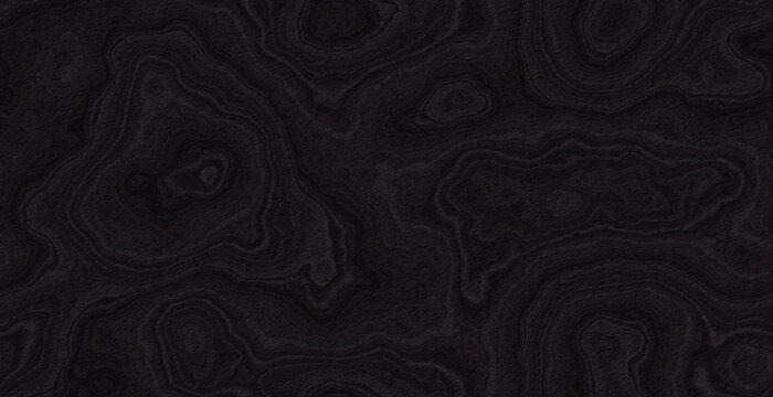 Dark black topographical map contour lines abstract pattern with topography