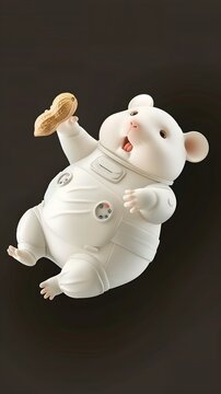 panda in space cartoon image