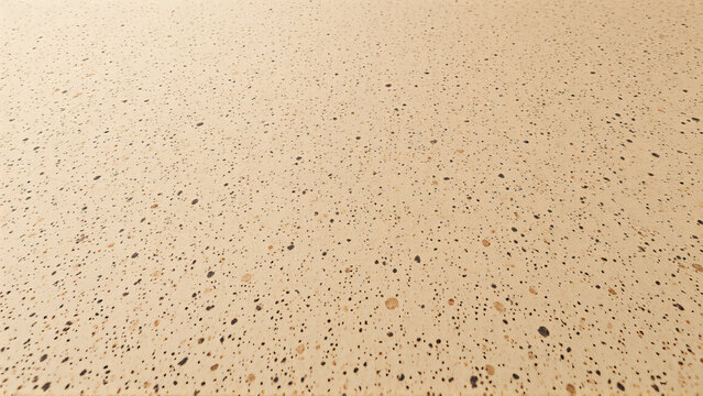 Cork linoleum floor texture with soft depth and monochrome