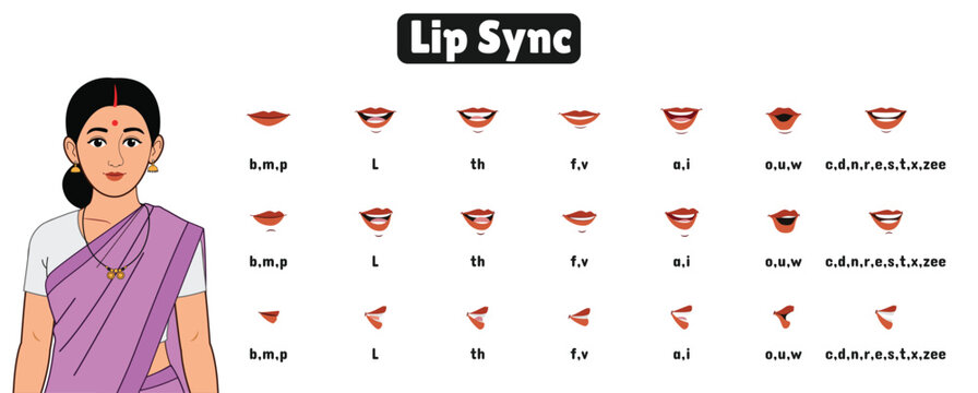 Female Cartoon Mouth Animation Lip Sync Set for Pronunciation Talking and Emotions. Cartoon Lip Sync Set for animation. Mouth Animations Set. Female Cartoon Mouth Animation Set. Lip Sync Side, Front
