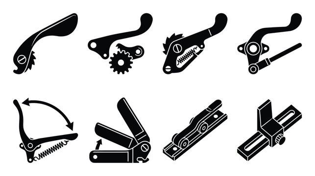 Typewriter carriage return levers and various clamping mechanisms