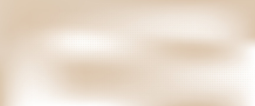 Smooth beige gradient background. Soft neutral liquid wallpaper. Universal nude color texture for banner, flyer, presentation. Abstract blurred backdrop cover. Vector illustration.