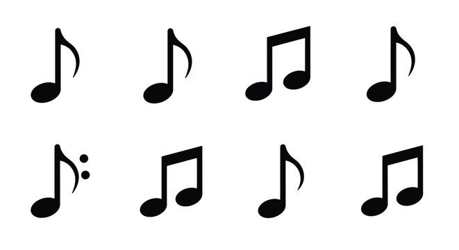 Musical notes pattern graphic design