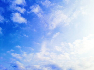 Fototapeta premium fresh blue cloudy sky background
