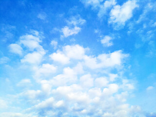 Fototapeta premium fresh blue cloudy sky background