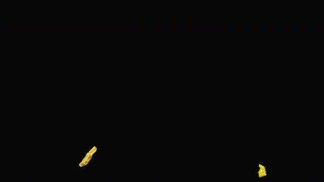 Golden Rupee Sign 3D Rotating Money Icon Animation. Luxury INR Rupee Symbol Spin Motion Graphics.