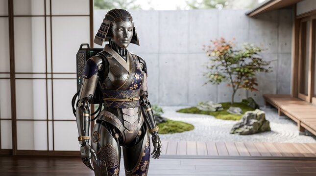 Samurai-Inspired Robot in Japanese Room