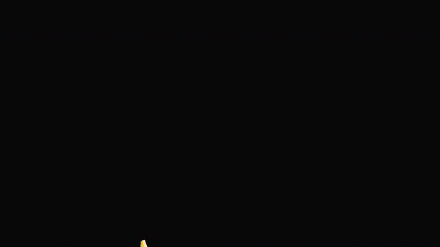 Golden Rupee Sign 3D Rotating Money Icon Animation. Luxury INR Rupee Symbol Spin Motion Graphics.