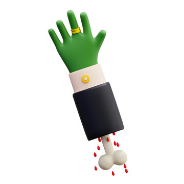 3D Zombie Hand Undead Severed Arm Suit Halloween Horror Spooky