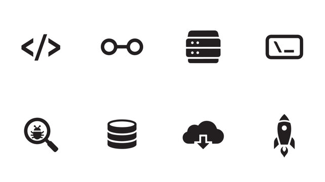 Developer and Technology Icon Set