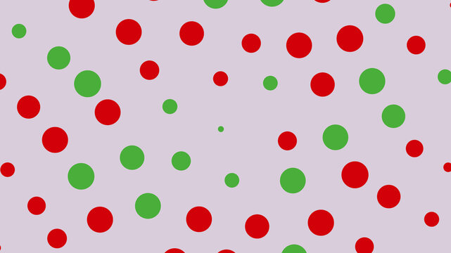 Scattered red and green dots pattern