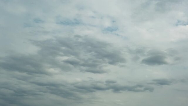 Dark storm clouds time-lapse, dramatic nature background for weather and climate news.