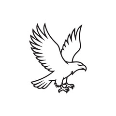 Fototapeta premium vector illustration of an eagle