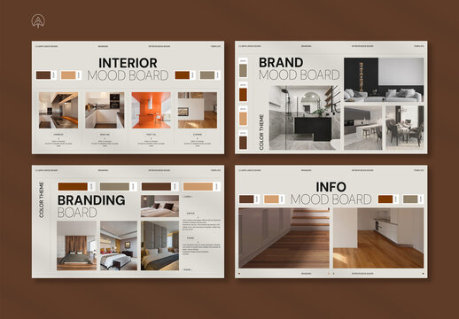 Interior Mood Board Design Template