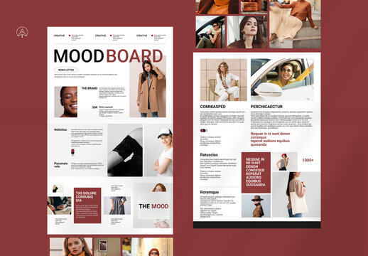 Mood Board News Letter Template