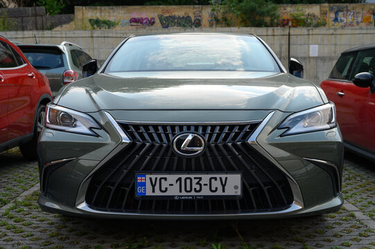 June 24, 2026, Tbilisi, Georgia Lexus ES Sedan with Signature Spindle Grille Parked Outdoors