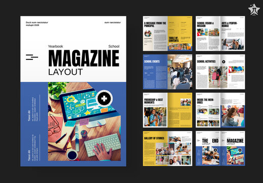 School Yearbook Magazine