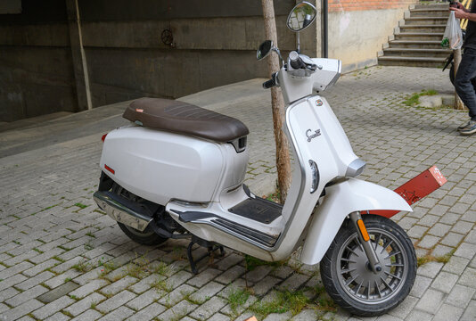 June 24, 2026, Tbilisi, Georgia White Lambretta V-Special Scooter