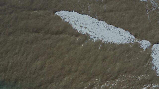 Aerial Perspective of Laguna Jos&eacute; Ignacio: Pristine Beach and Murky Waters