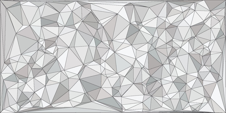 Abstract white geometric triangle 3D background. Vector Illustration.